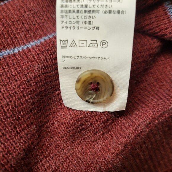 Prana Women's Milani Striped Tunic Hoodie Maroon Stripe Size Medium NWT - Picture 10 of 10